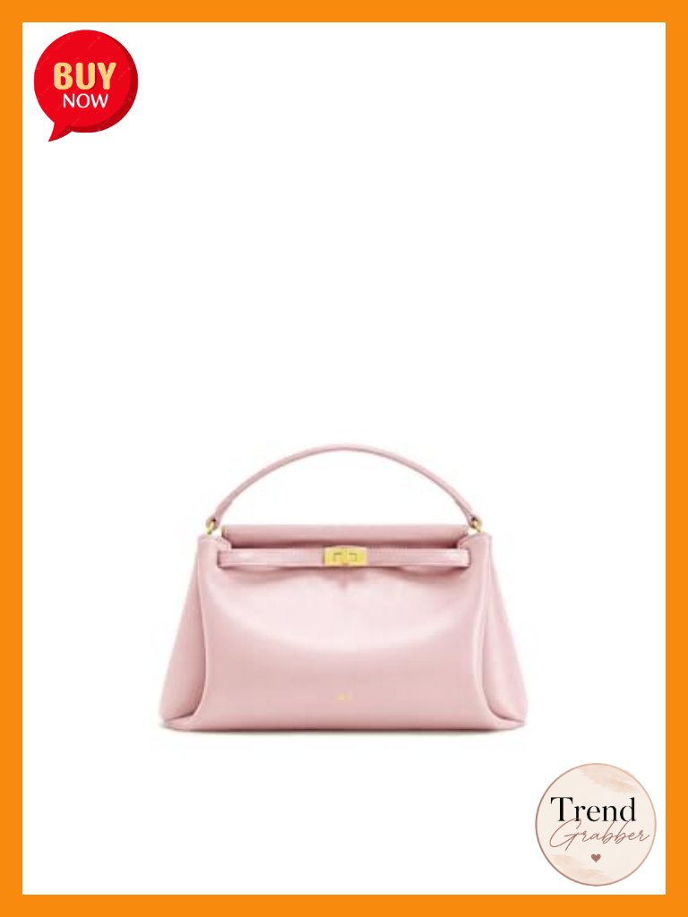 Vegan Leather Top Handle Satchel Crossbody Bag With Gold Hardware